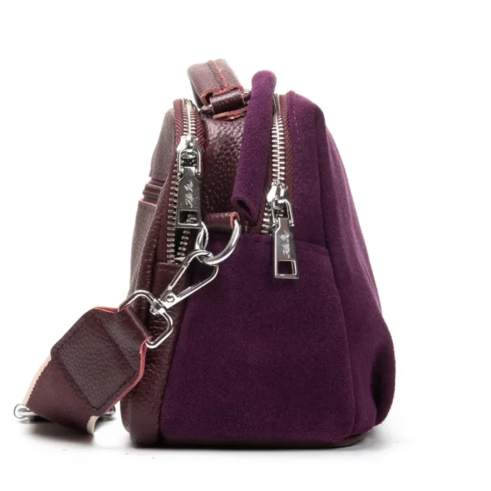 Сумка Женская Классическая замш ALEX RAI 99125 bordo