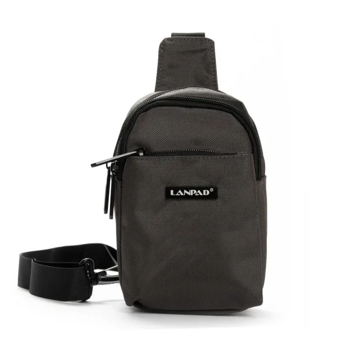 Сумка Мужская На Плечо нейлон Lanpad 0929 gray