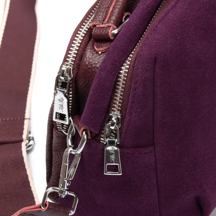 Сумка Женская Классическая замш ALEX RAI 99125 bordo