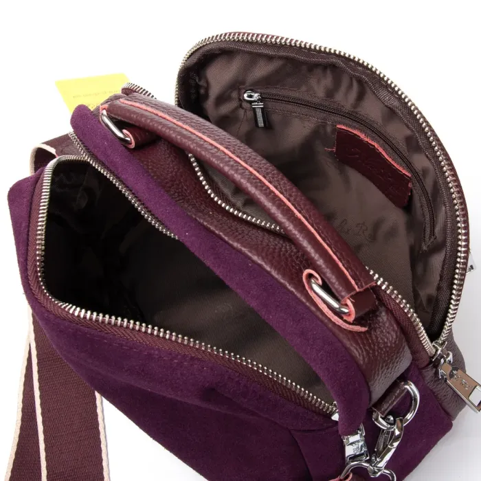 Сумка Женская Классическая замш ALEX RAI 99125 bordo