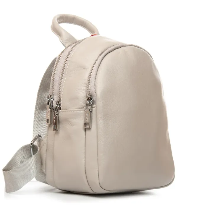 Сумка Женская Рюкзак кожа ALEX RAI 2058-9 l.beige