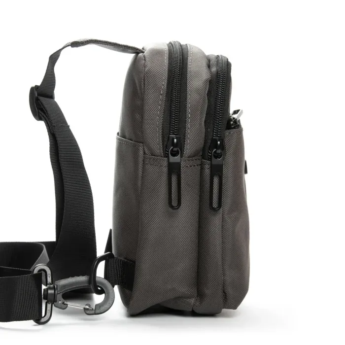 Сумка Мужская На Плечо нейлон Lanpad 0929 gray