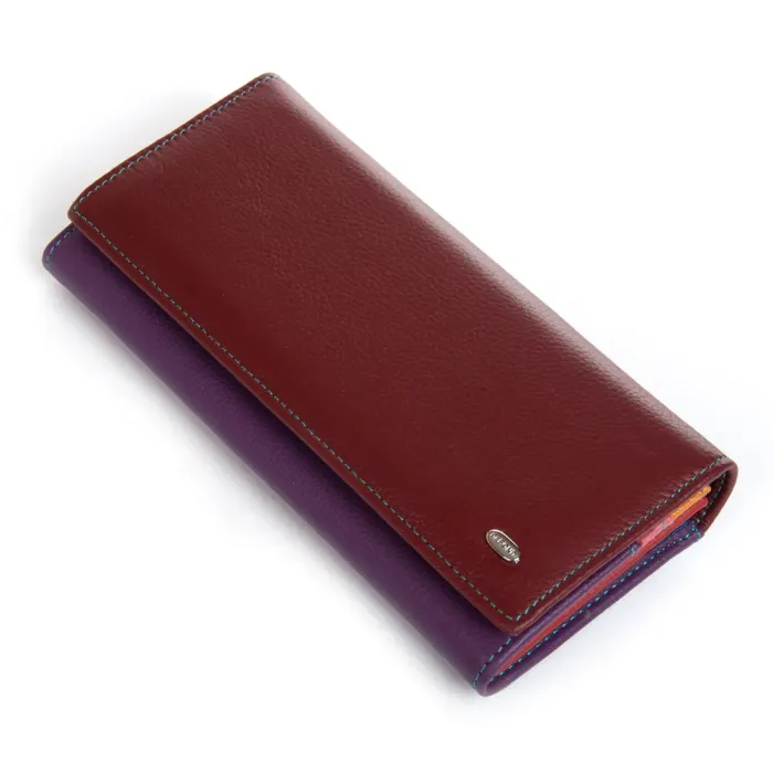 Кошелек Rainbow Женский кожа DR. BOND WRS-501-2 wine red