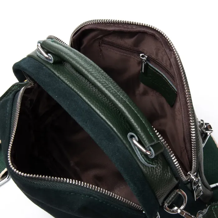 Сумка Женская Классическая замш ALEX RAI 99125 green