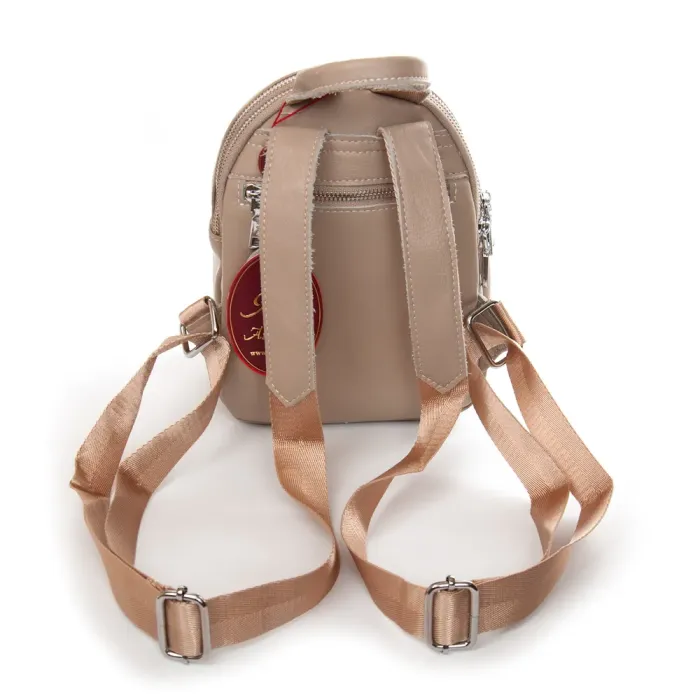 Сумка Женская Рюкзак кожа ALEX RAI 2058-9 beige