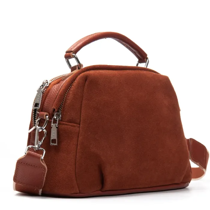 Сумка Женская Классическая замш ALEX RAI 99125 camel