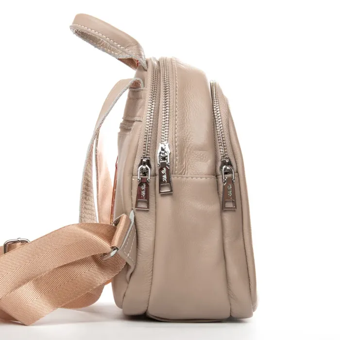 Сумка Женская Рюкзак кожа ALEX RAI 2058-9 beige