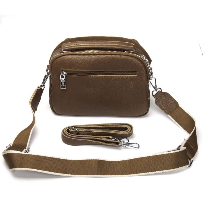 Сумка Женская Классическая замш ALEX RAI 99125 khaki Распродажа