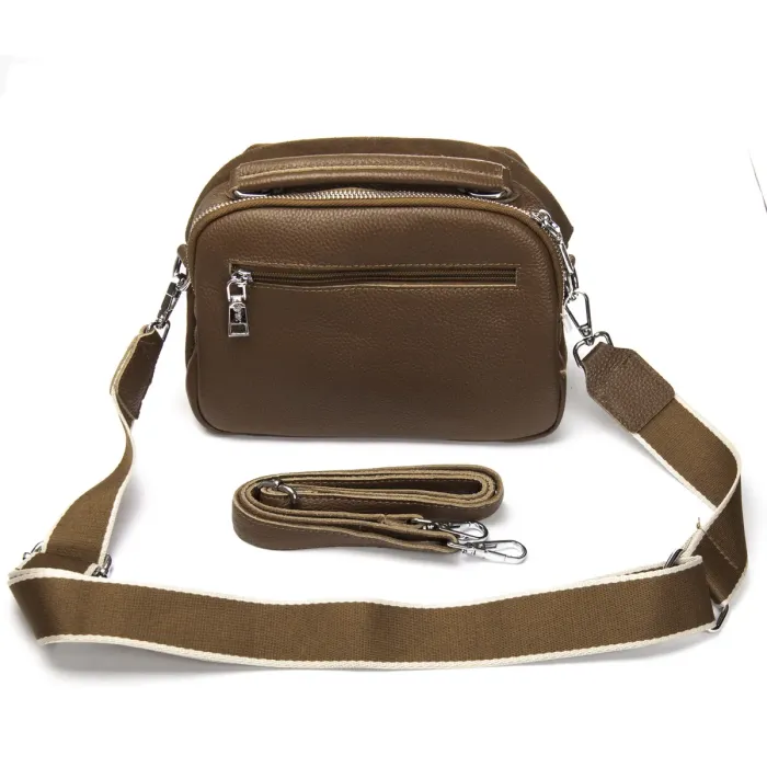 Сумка Женская Классическая замш ALEX RAI 99125 khaki Распродажа