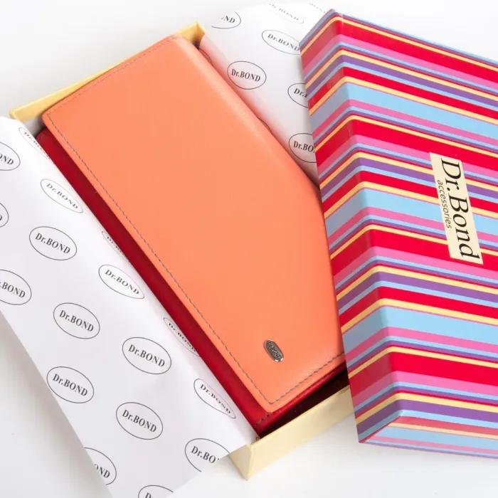 Кошелек Rainbow Женский кожа DR. BOND WRS-501-2 pink