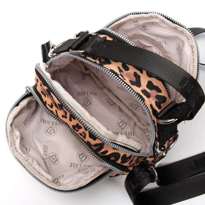 Сумка Женская Текстиль полиамид Jielshi 1631 leopard print