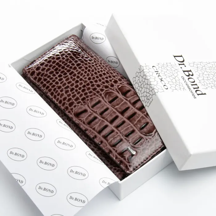 Кошелек PE Женский кожа DR. BOND PEW1-V-2 brown
