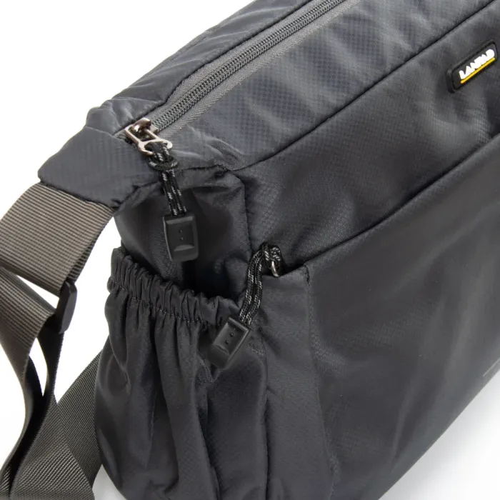 Сумка Мужская На Плечо нейлон Lanpad 8620 grey почтальон
