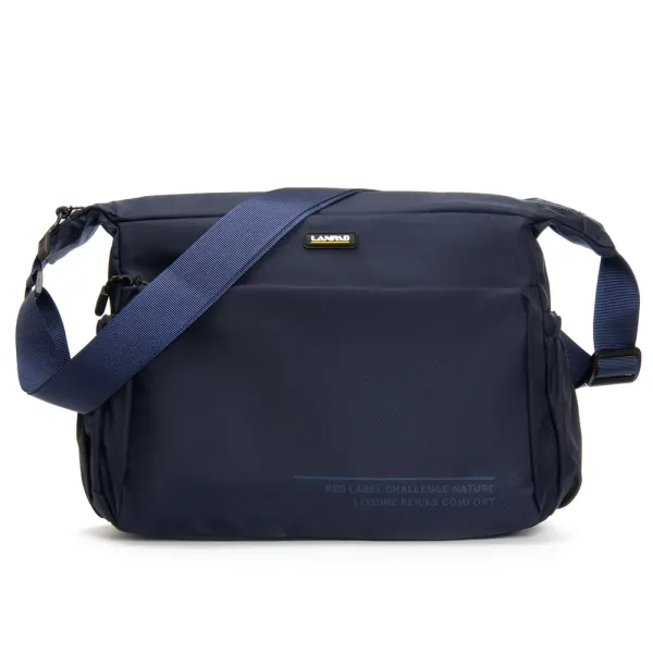 Сумка Мужская На Плечо нейлон Lanpad 8620 blue почтальон