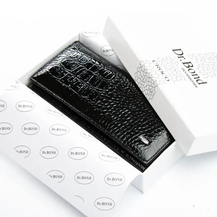 Кошелек PE Женский кожа DR. BOND PEW1-V-2 black