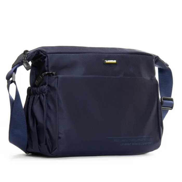 Сумка Мужская На Плечо нейлон Lanpad 8620 blue почтальон