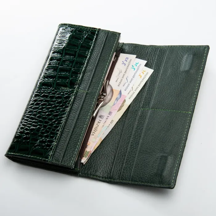 Кошелек PE Женский кожа DR. BOND PEW1-V-2 green