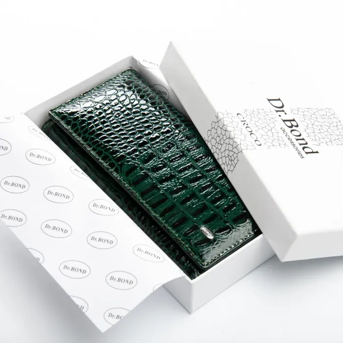 Кошелек PE Женский кожа DR. BOND PEW1-V-2 green