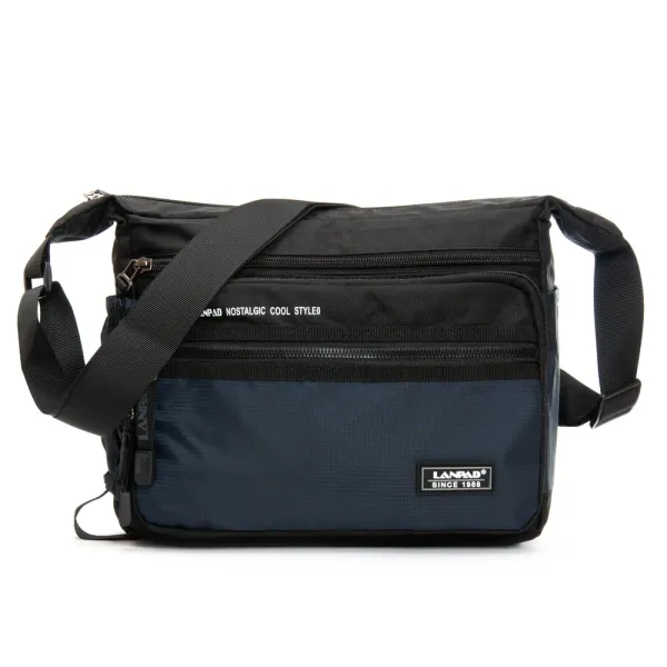 Сумка Мужская На Плечо нейлон Lanpad 8645 blue почтальон
