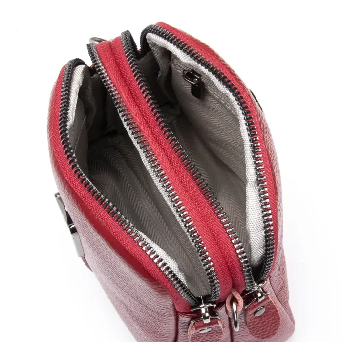 Сумка Женская Клатч кожа ALEX RAI 88089 bordo