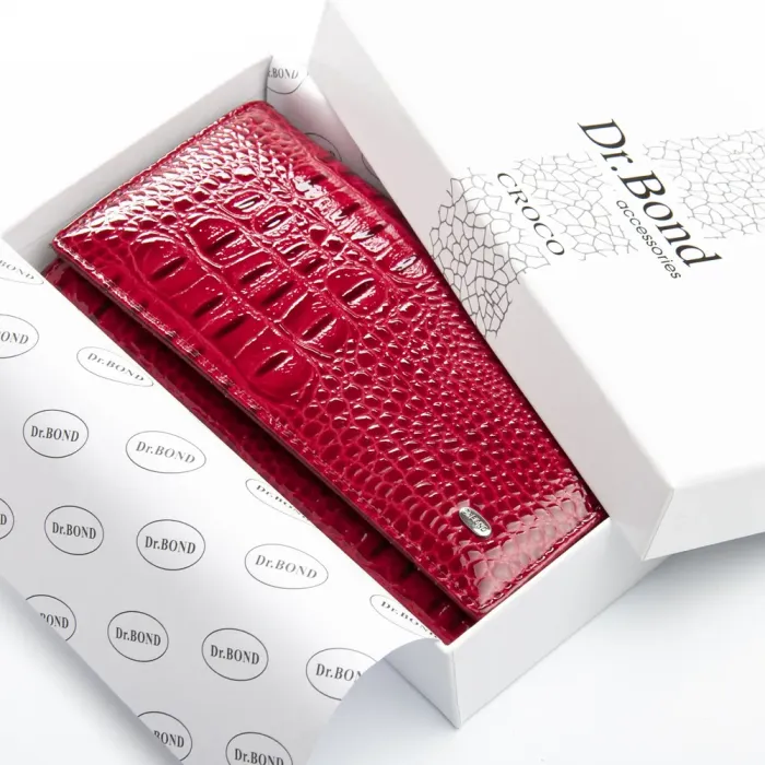 Кошелек PE Женский кожа DR. BOND PEW1-V-2 red