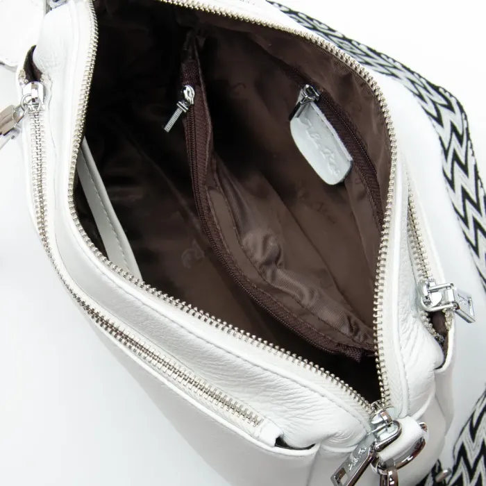 Сумка Женская Классическая кожа ALEX RAI 8958 white