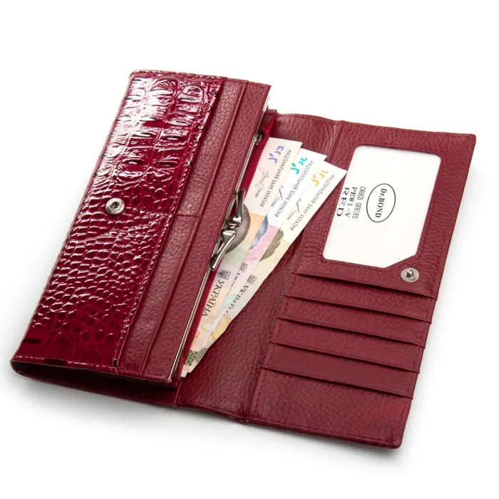 Кошелек PE Женский кожа DR. BOND PEW1-V red