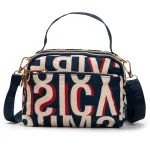 Сумка Женская Текстиль полиамид Jielshi F056 blue letters