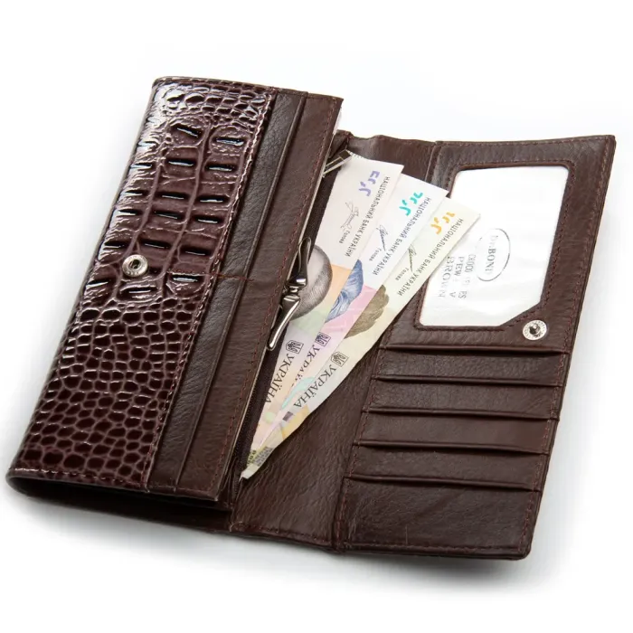 Кошелек PE Женский кожа DR. BOND PEW1-V brown