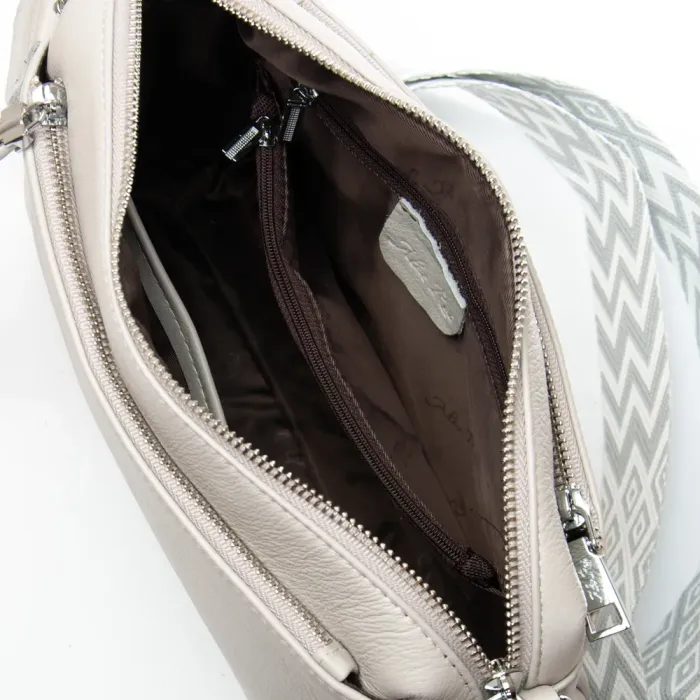 Сумка Женская Классическая кожа ALEX RAI 8958 grey