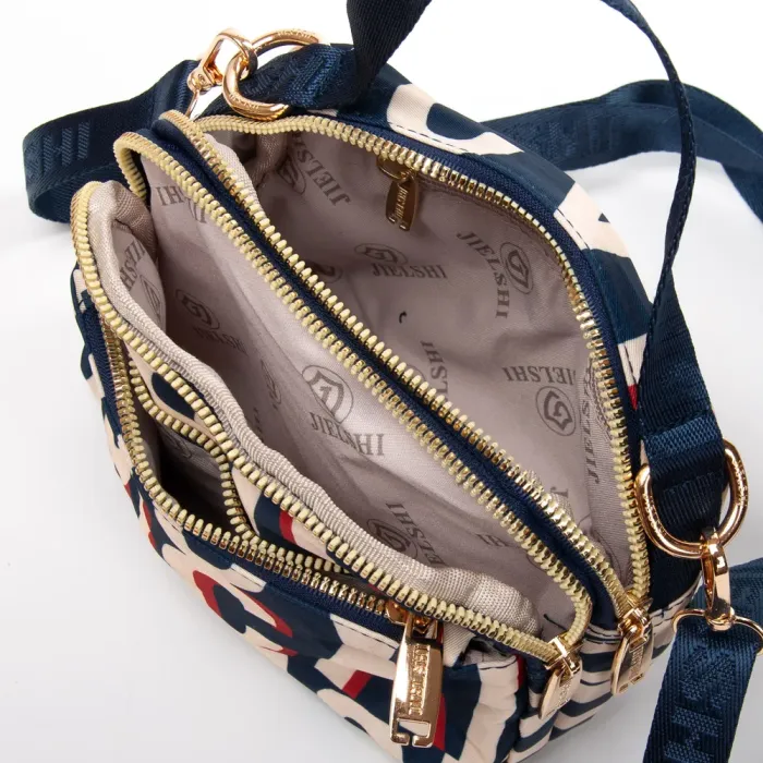 Сумка Женская Текстиль полиамид Jielshi F056 blue letters