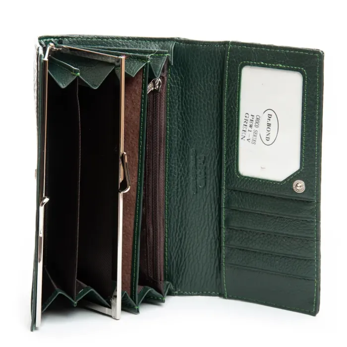 Кошелек PE Женский кожа DR. BOND PEW1-V green