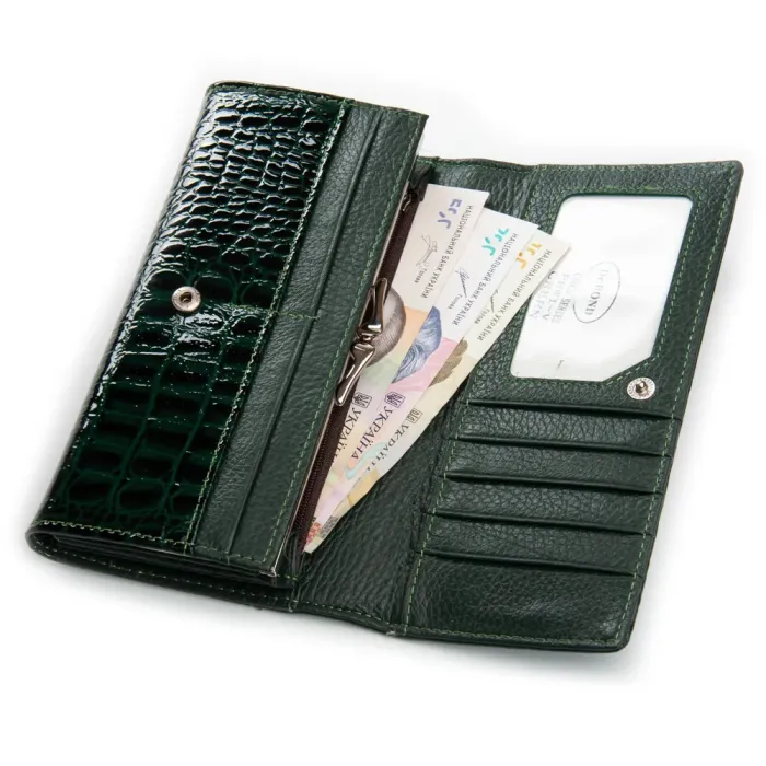 Кошелек PE Женский кожа DR. BOND PEW1-V green