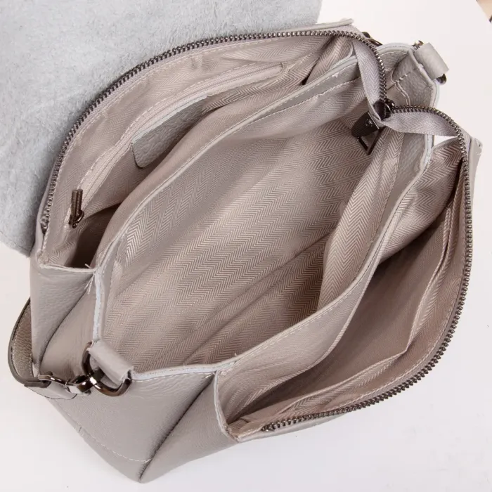 Сумка Женская Классическая кожа ALEX RAI 99105 l.gray