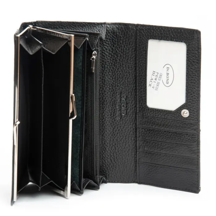 Кошелек PE Женский кожа DR. BOND PEW1-V black
