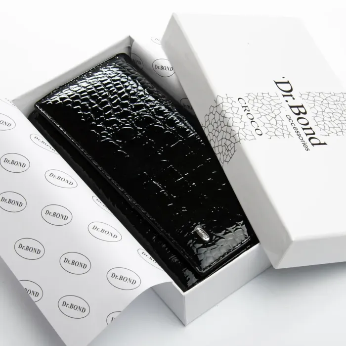 Кошелек PE Женский кожа DR. BOND PEW1-V black