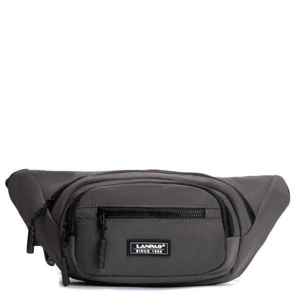 Сумка Мужская На пояс нейлон Lanpad 61057 grey