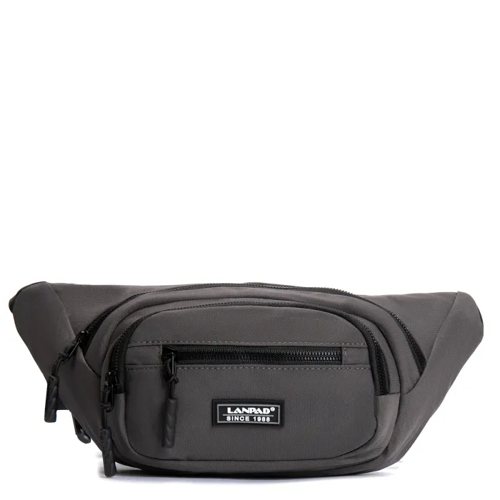 Сумка Мужская На пояс нейлон Lanpad 61057 grey
