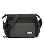 Сумка Мужская На Плечо нейлон Lanpad 82012 grey почтальон