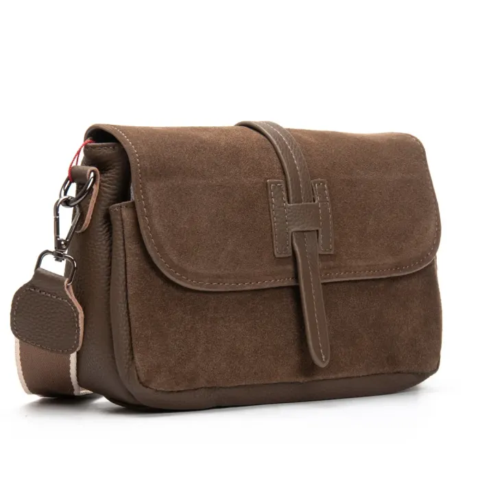 Сумка Женская Классическая замш ALEX RAI 77003 khaki