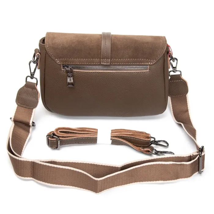 Сумка Женская Классическая замш ALEX RAI 77003 khaki