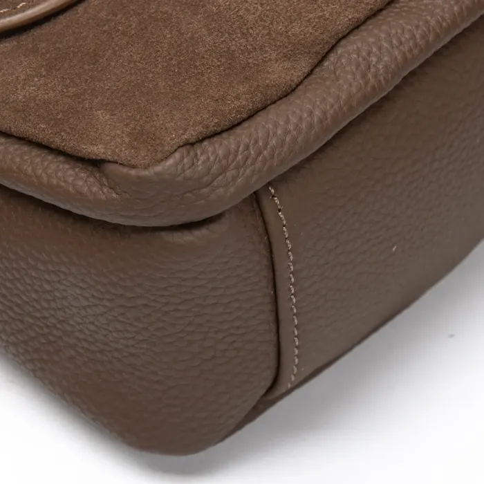 Сумка Женская Классическая замш ALEX RAI 77003 khaki