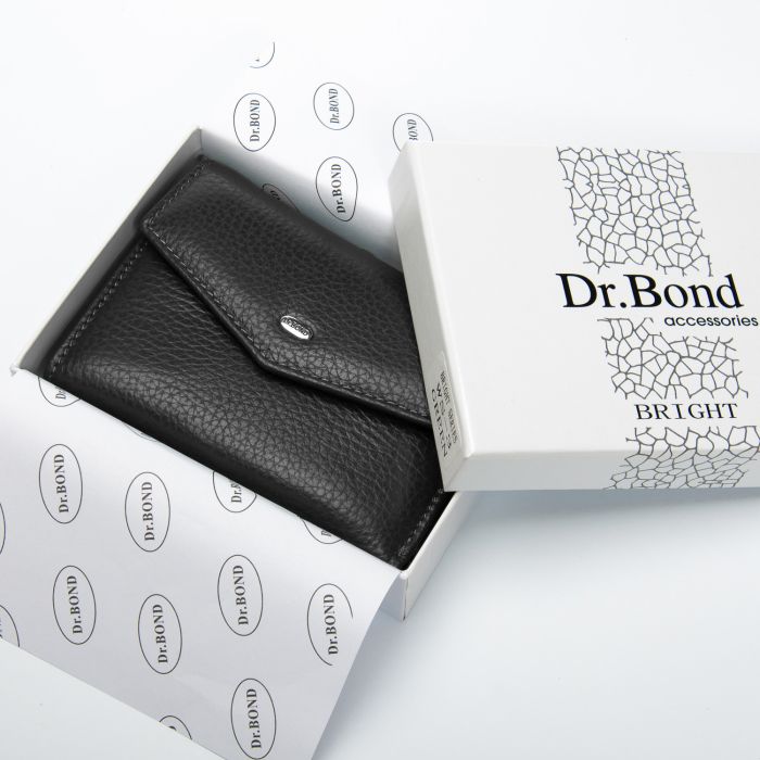 Кошелек Bright Женский кожа DR. BOND WS-3 black