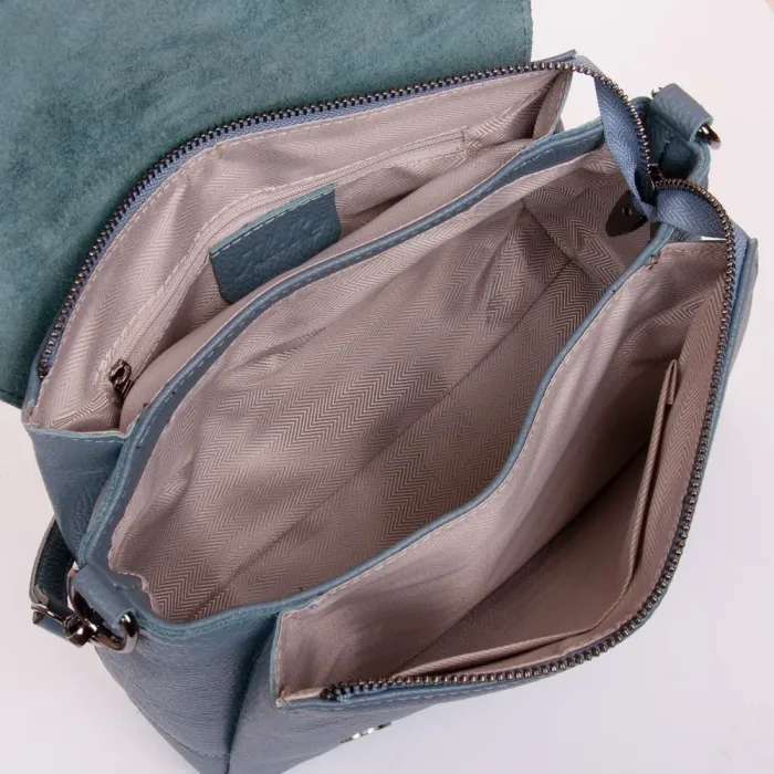 Сумка Женская Классическая кожа ALEX RAI 99105 l.blue