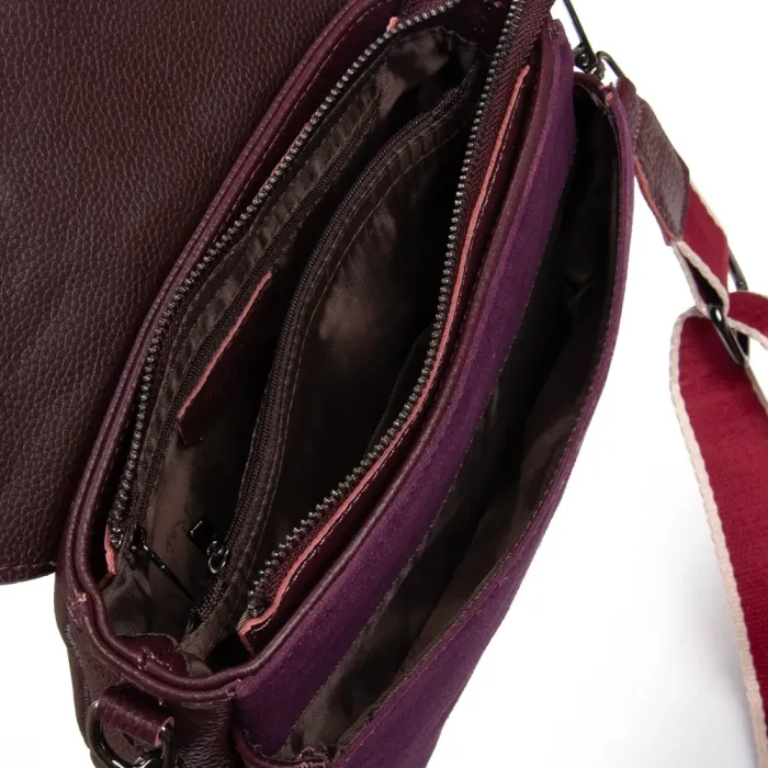 Сумка Женская Классическая замш ALEX RAI 77003 red