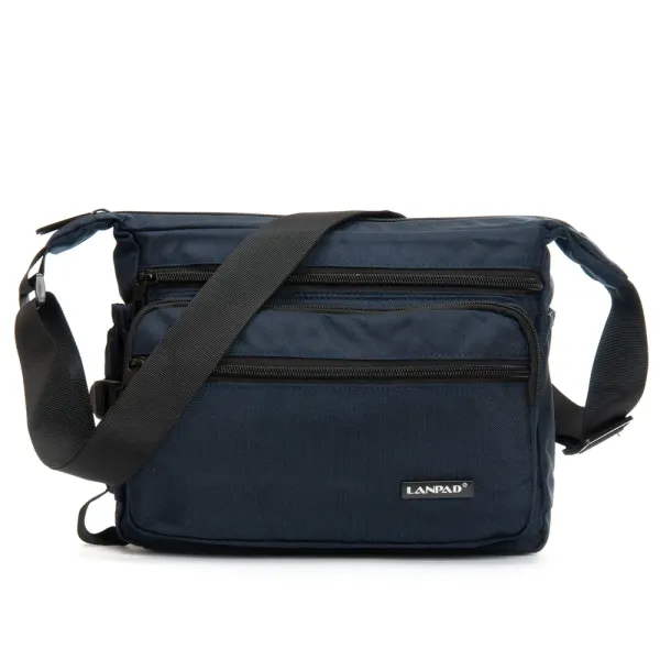 Сумка Мужская На Плечо нейлон Lanpad 8659 blue почтальон