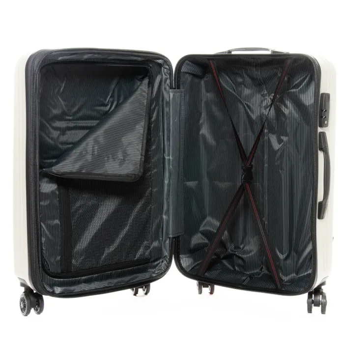 Дорожная Чемодан 2/1 ABS-пластик FASHION 804 white