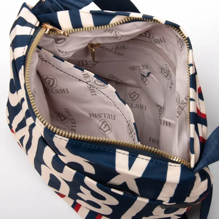 Сумка Женская Текстиль полиамид Jielshi 9711 blue letters