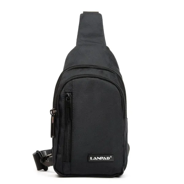 Сумка Мужская На Плечо нейлон Lanpad 20829 black