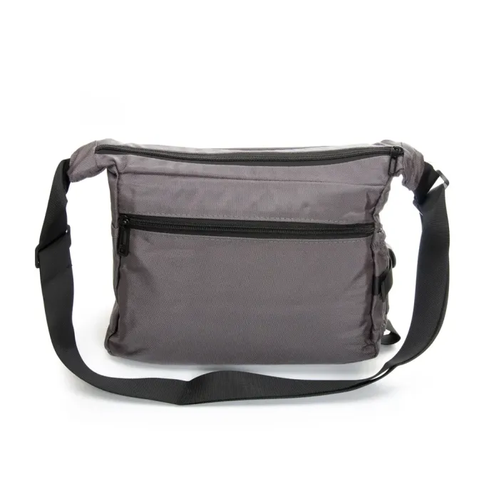 Сумка Мужская На Плечо нейлон Lanpad 8659 grey почтальон